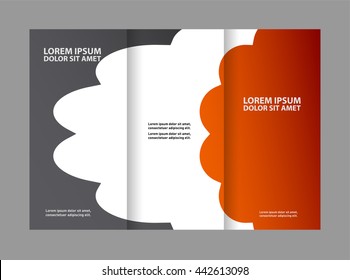Tri-fold Brochure and Catalog Vector Design Template
