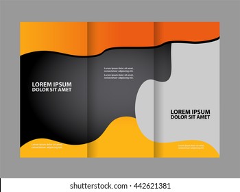 Tri-fold Brochure and Catalog Vector Design Template
