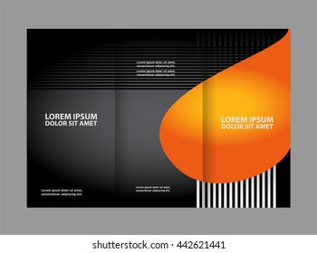 Tri-fold Brochure and Catalog Vector Design Template
