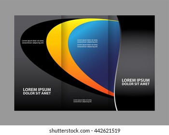 Tri-fold Brochure and Catalog Vector Design Template
