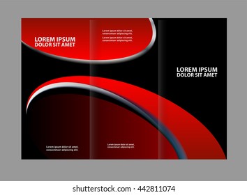 Tri-fold Brochure and Catalog Vector Design Template
