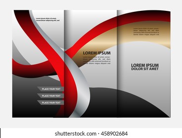 Tri-fold Brochure and Catalog Vector Design Template
