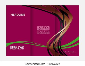 Tri-fold Brochure and Catalog Vector Design Template
