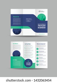 Tri-Fold Brochure Design, 3 Folded Brochure template, Business Advert Brochure