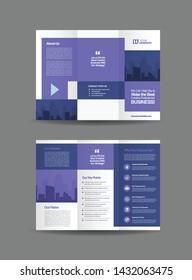 Tri-Fold Brochure Design, 3 Folded Brochure template, Business Advert Brochure