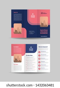 Tri-Fold Brochure Design, 3 Folded Brochure template, Business Advert Brochure