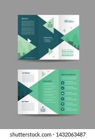 Tri-Fold Brochure Design, 3 Folded Brochure template, Business Advert Brochure