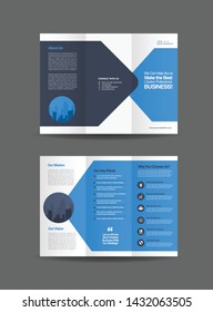 Tri-Fold Brochure Design, 3 Folded Brochure template, Business Advert Brochure