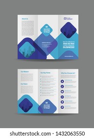 Tri-Fold Brochure Design, 3 Folded Brochure template, Business Advert Brochure