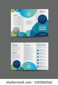 Tri-Fold Brochure Design, 3 Folded Brochure template, Business Advert Brochure