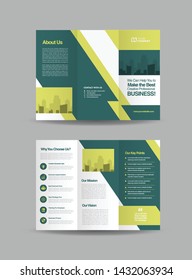 Tri-Fold Brochure Design, 3 Folded Brochure template, Business Advert Brochure