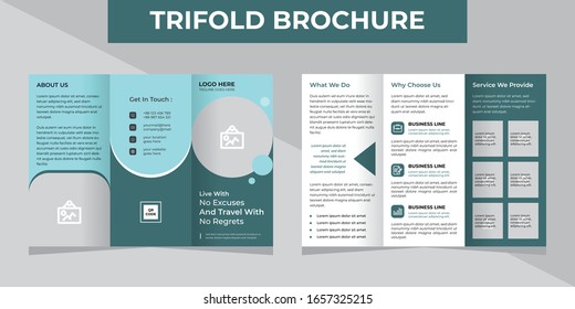 Trifold brochure design, Business trifold brochure, Corporate trifold brochure, travel trifold brochure template.