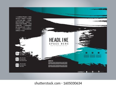 Tri-fold Brochure Design and Catalog Vector
