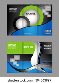 Tri-fold Brochure Design and Catalog Vector Concept Template
