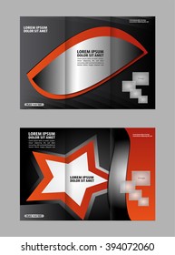 Tri-fold Brochure Design and Catalog Vector Concept Template
