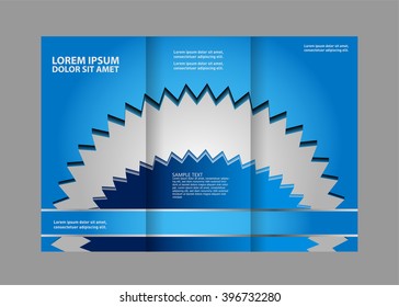 Tri-fold Brochure Design and Catalog Vector Concept Template
