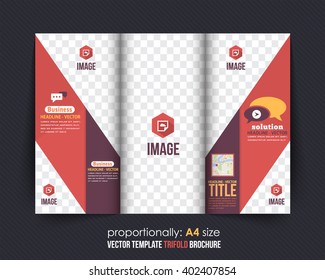 Tri-fold Brochure Design and Catalog Vector Concept Template 