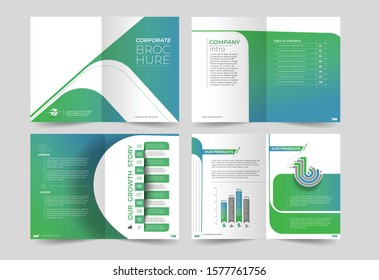 Tri-fold brochure design elemenr, vector illustartion - Use for modern design, cover, poster, template, brochure, decorated, flyer, banner.