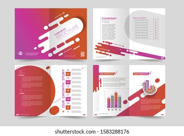Tri-fold brochure design elemenr, vector illustartion - Use for modern design, cover, poster, template, brochure, decorated, flyer, banner.