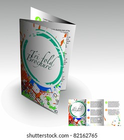 Tri-fold brochure design element, best used for your project.