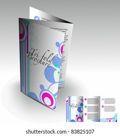 Tri-fold brochure design element, best used for your project.