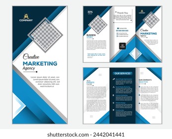 Trifold Brochure Design Layout. contemporary trifold business brochure template design