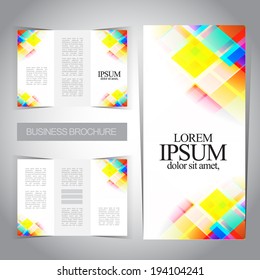 Tri-fold brochure design modern