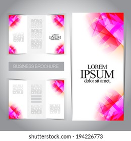 Tri-fold brochure design modern