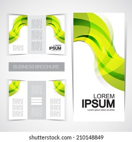 Tri-fold brochure design modern