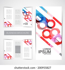 Tri-fold brochure design modern template