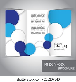 Tri-fold brochure design modern template