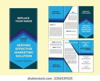 Diseño de cuadernillos triples para dar servicio a un marketing eficaz