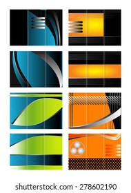 Tri-Fold Brochure Design set collection

