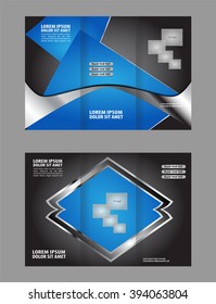Tri-fold brochure design soft wave
