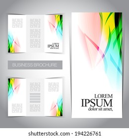 Tri-fold brochure design template
