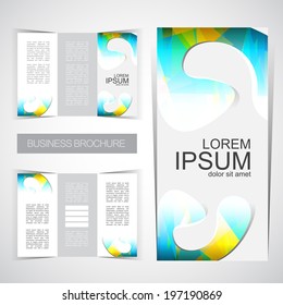 Tri-fold brochure design template