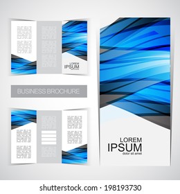 Tri-fold brochure design template