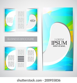 Tri-fold brochure design template