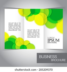 Tri-fold brochure design template