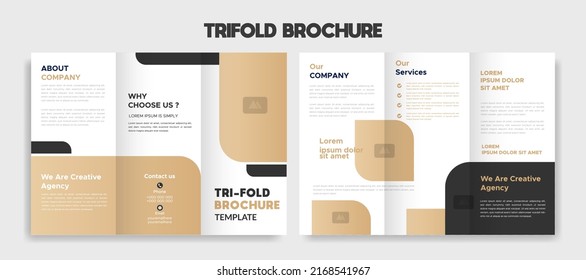 Diseño de plantillas de diseño de folletos triples