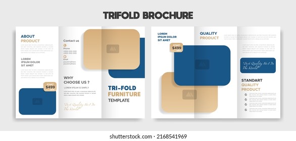 Trifold brochure design template design