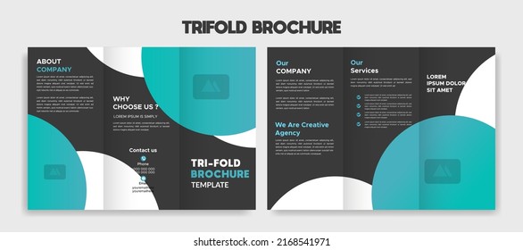 Diseño de plantillas de diseño de folletos triples