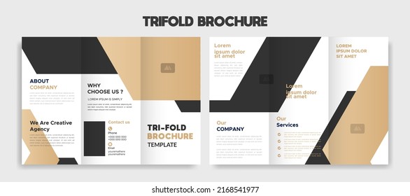 Trifold brochure design template design