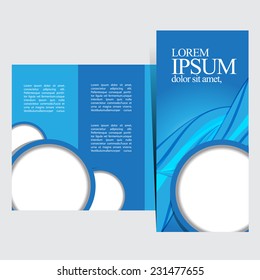 Tri-fold brochure design template