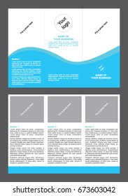 Tri-fold brochure design template
