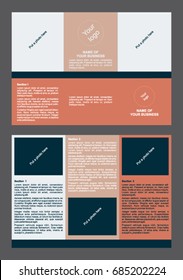 Tri-fold brochure design template