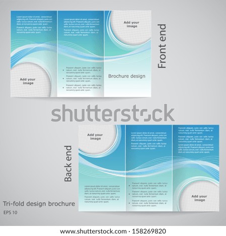 trifold brochure design brochure template design stock vector trifold brochure template