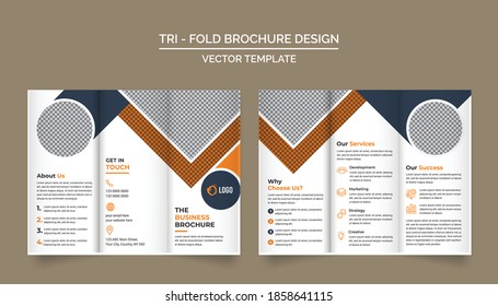 Trifold Brochure Design Template for your Company, Corporate, Business, Advertising, Marketing, Agency, and Internet business.
