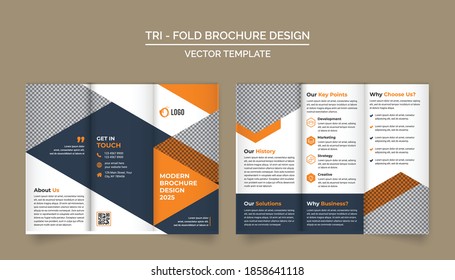 Trifold Brochure Design Template for your Company, Corporate, Business, Advertising, Marketing, Agency, and Internet business.
