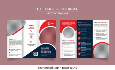 Trifold Brochure Design Template for your Company, Corporate, Business, Advertising, Marketing, Agency, and Internet business.
